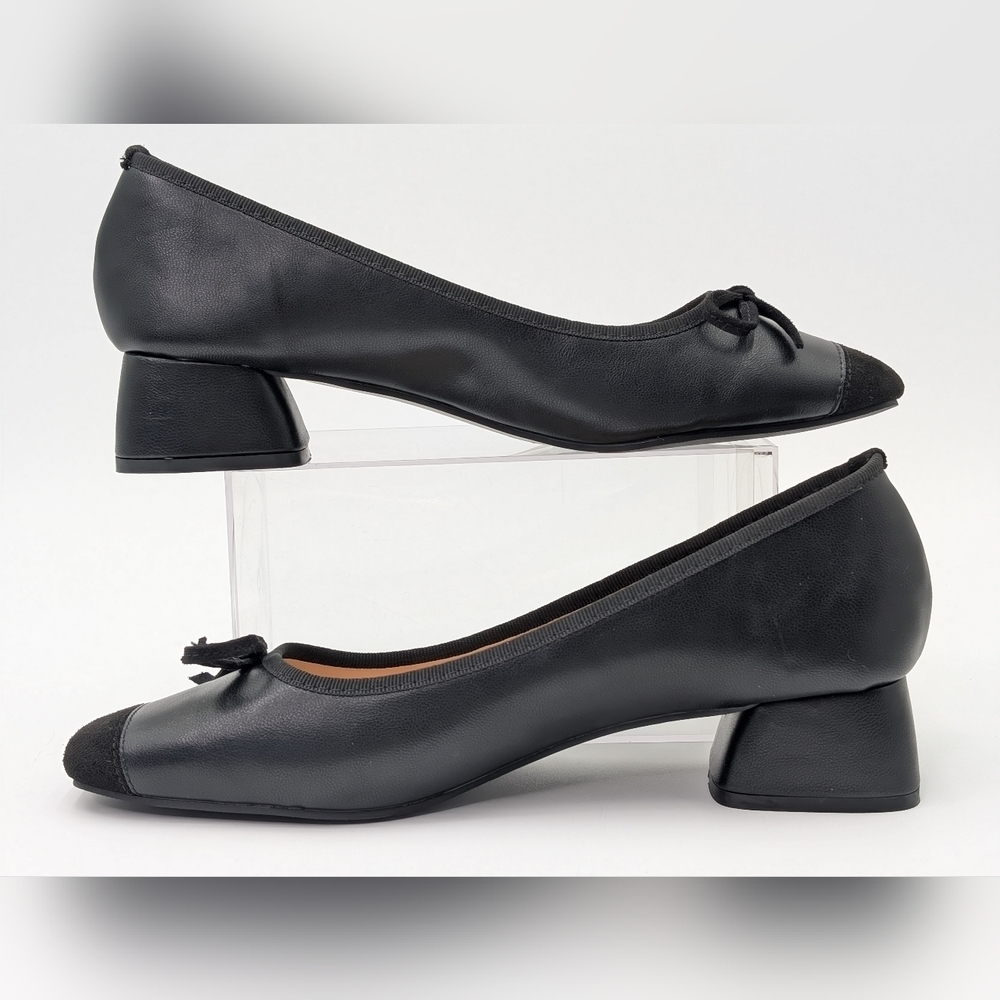 NWOT C. Paravano Toe Bowknot Ballet Flats Size US 8.5 EU 39 - Picture 4 of 16